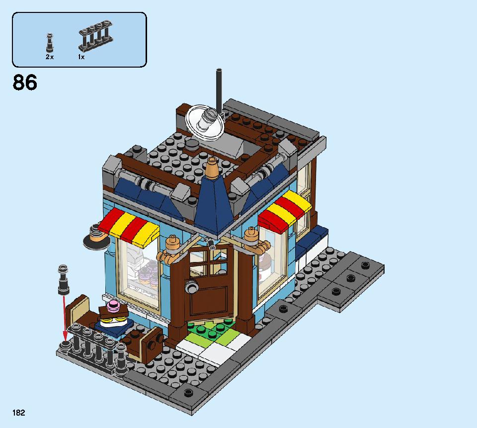 タウンハウス おもちゃ屋さん 31105 レゴの商品情報 レゴの説明書・組立方法 182 page
