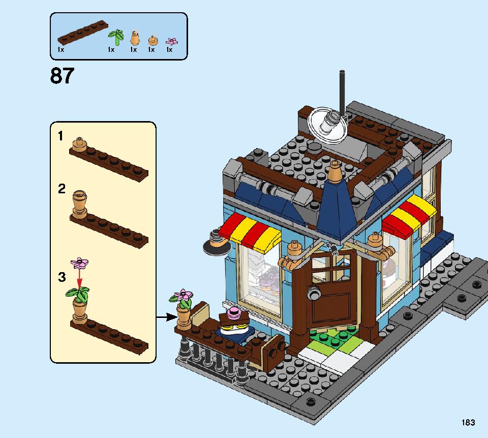 타운하우스 장난감 가게 31105 레고 세트 제품정보 레고 조립설명서 183 page