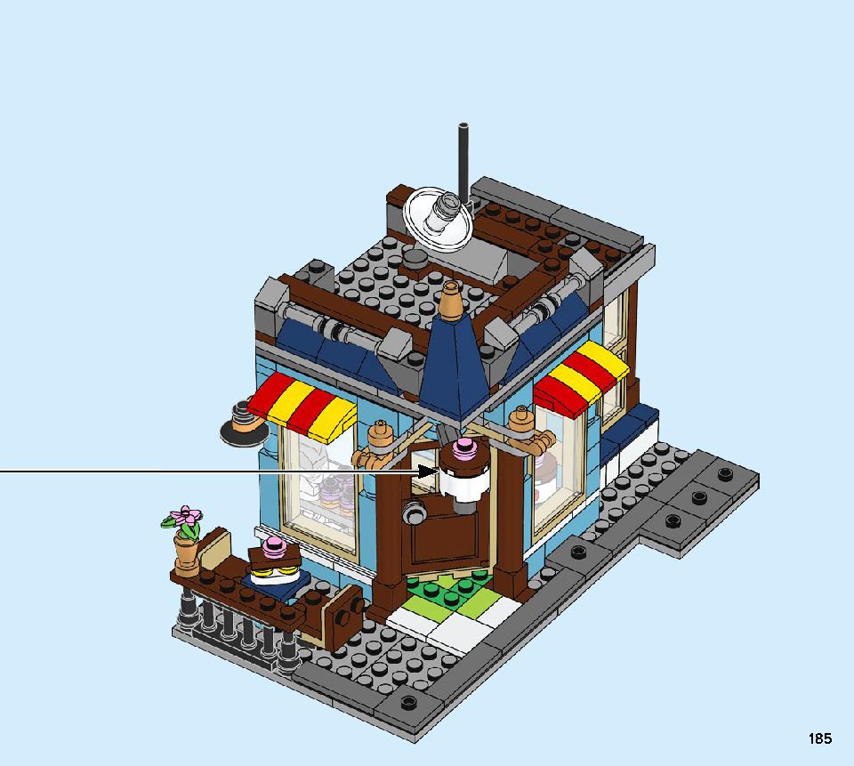 タウンハウス おもちゃ屋さん 31105 レゴの商品情報 レゴの説明書・組立方法 185 page