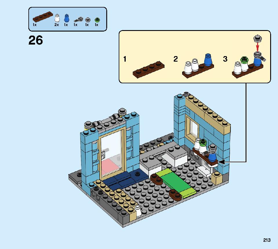 タウンハウス おもちゃ屋さん 31105 レゴの商品情報 レゴの説明書・組立方法 213 page