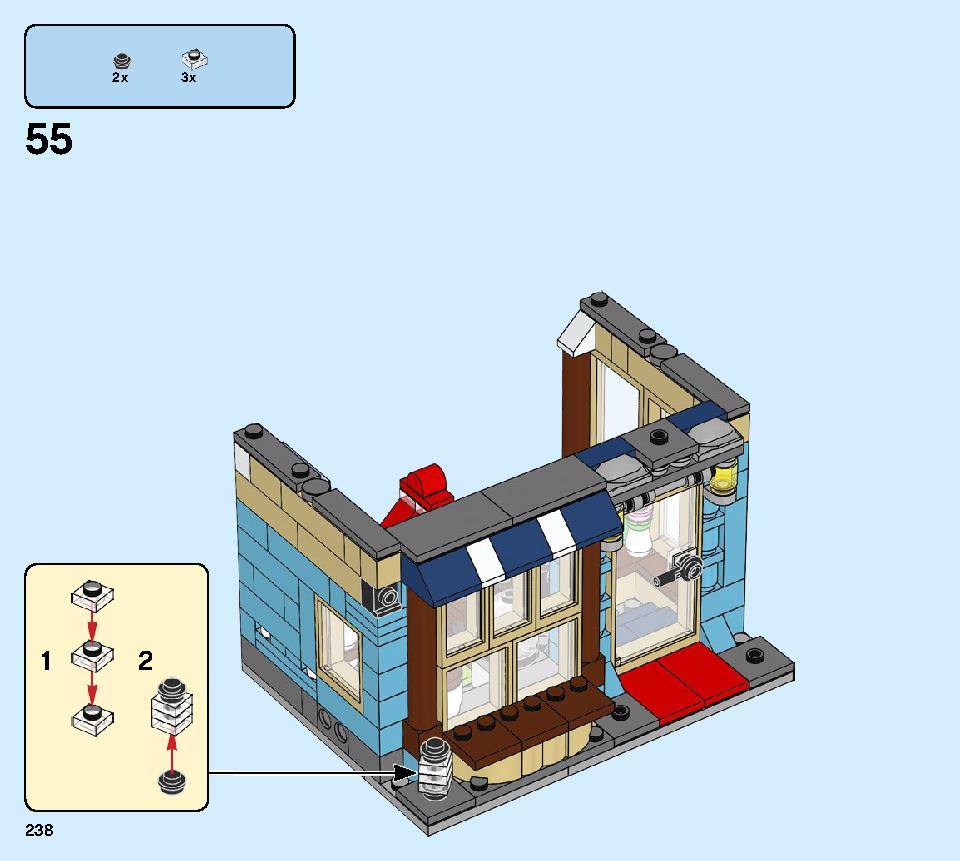 タウンハウス おもちゃ屋さん 31105 レゴの商品情報 レゴの説明書・組立方法 238 page