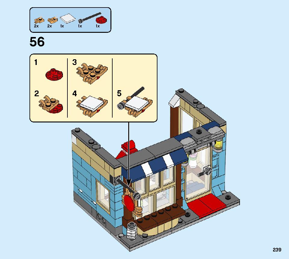 タウンハウス おもちゃ屋さん 31105 レゴの商品情報 レゴの説明書・組立方法 239 page