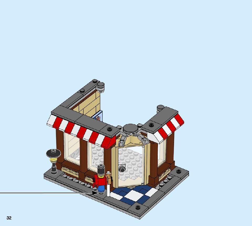 タウンハウス おもちゃ屋さん 31105 レゴの商品情報 レゴの説明書・組立方法 32 page