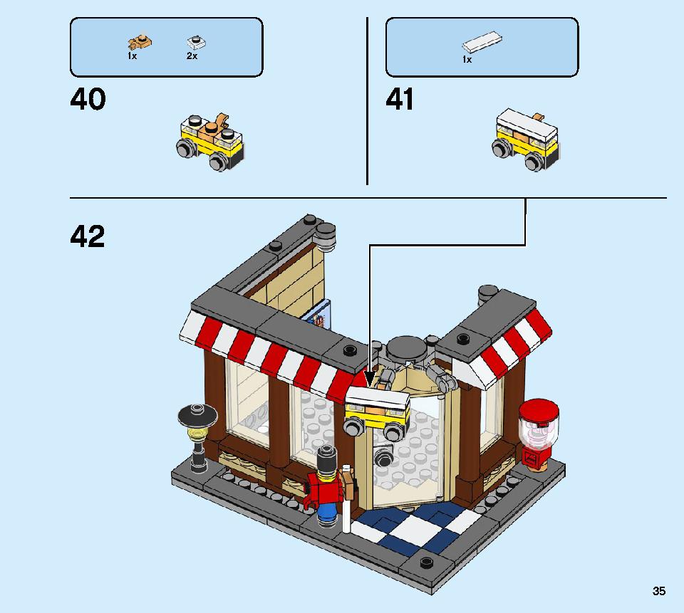 타운하우스 장난감 가게 31105 레고 세트 제품정보 레고 조립설명서 35 page