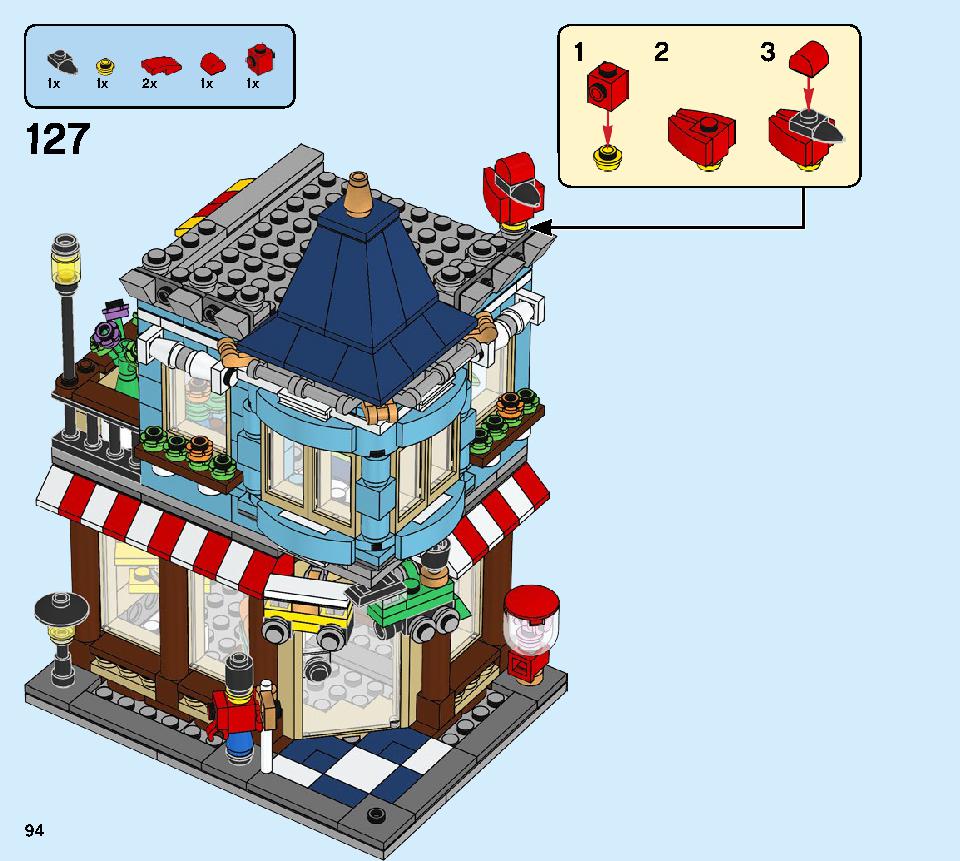 タウンハウス おもちゃ屋さん 31105 レゴの商品情報 レゴの説明書・組立方法 94 page