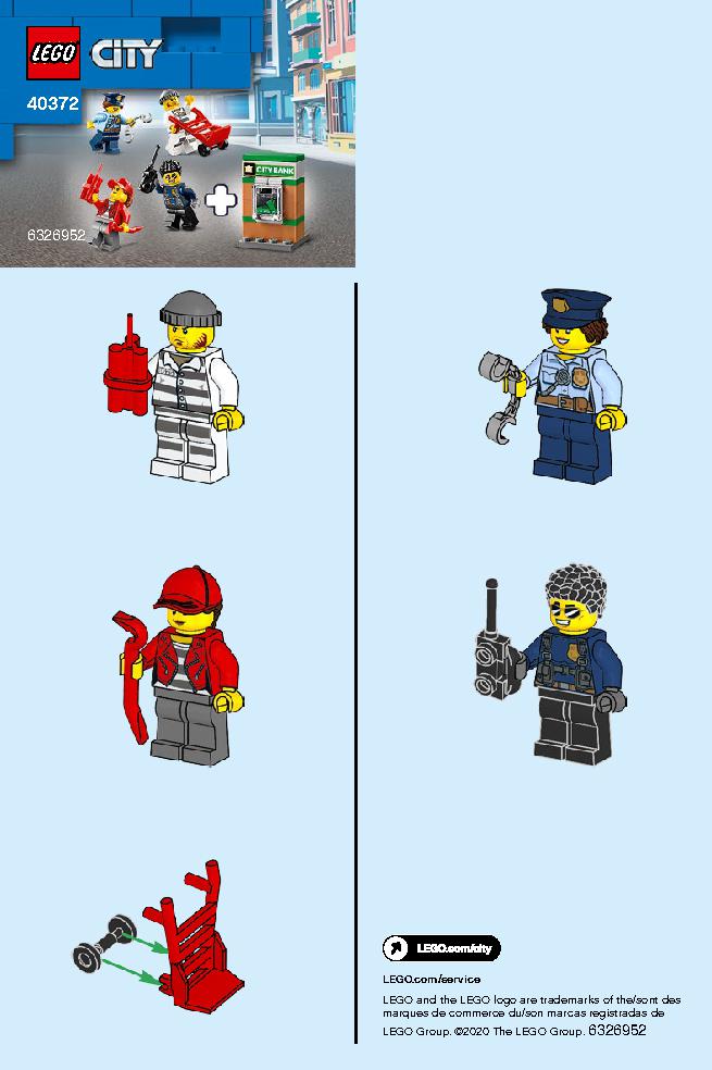 Police Minifigure Accessory Set 40372 LEGO information LEGO instructions 1 page