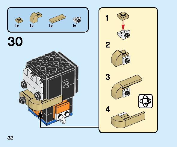 Goofy and Pluto 40378 レゴの商品情報 レゴの説明書・組立方法 32 page