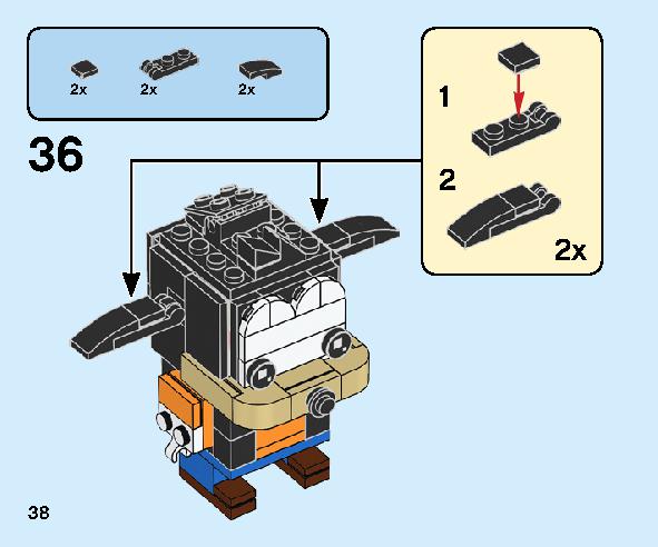 Goofy and Pluto 40378 レゴの商品情報 レゴの説明書・組立方法 38 page