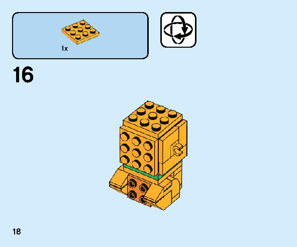 Goofy and Pluto 40378 レゴの商品情報 レゴの説明書・組立方法 18 page