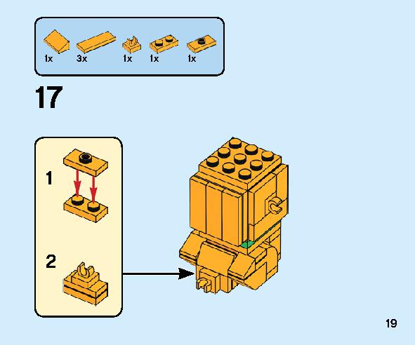 Goofy and Pluto 40378 レゴの商品情報 レゴの説明書・組立方法 19 page