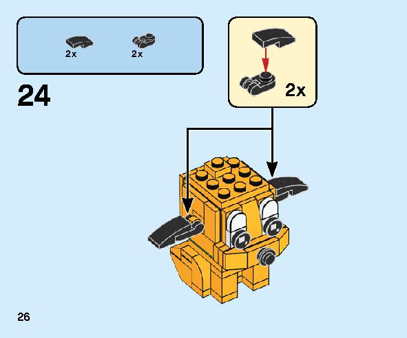 Goofy and Pluto 40378 レゴの商品情報 レゴの説明書・組立方法 26 page