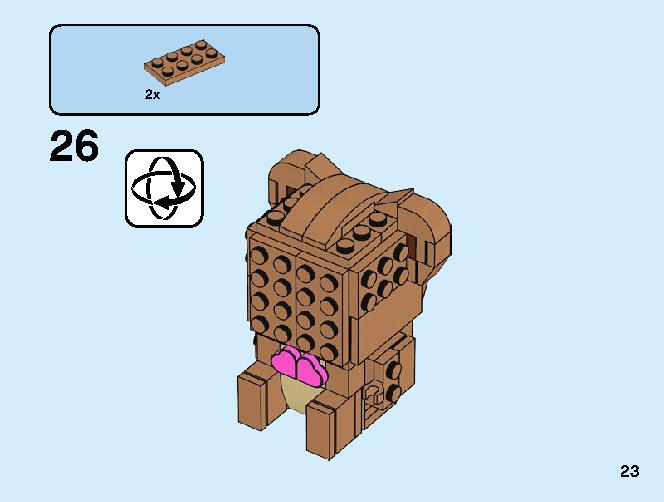 Bear 40379 レゴの商品情報 レゴの説明書・組立方法 23 page