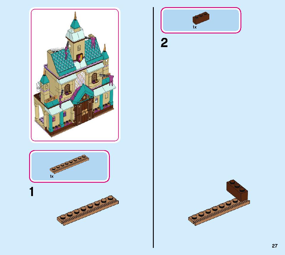 Arendelle Castle Village 41167 LEGO information LEGO instructions 27 page