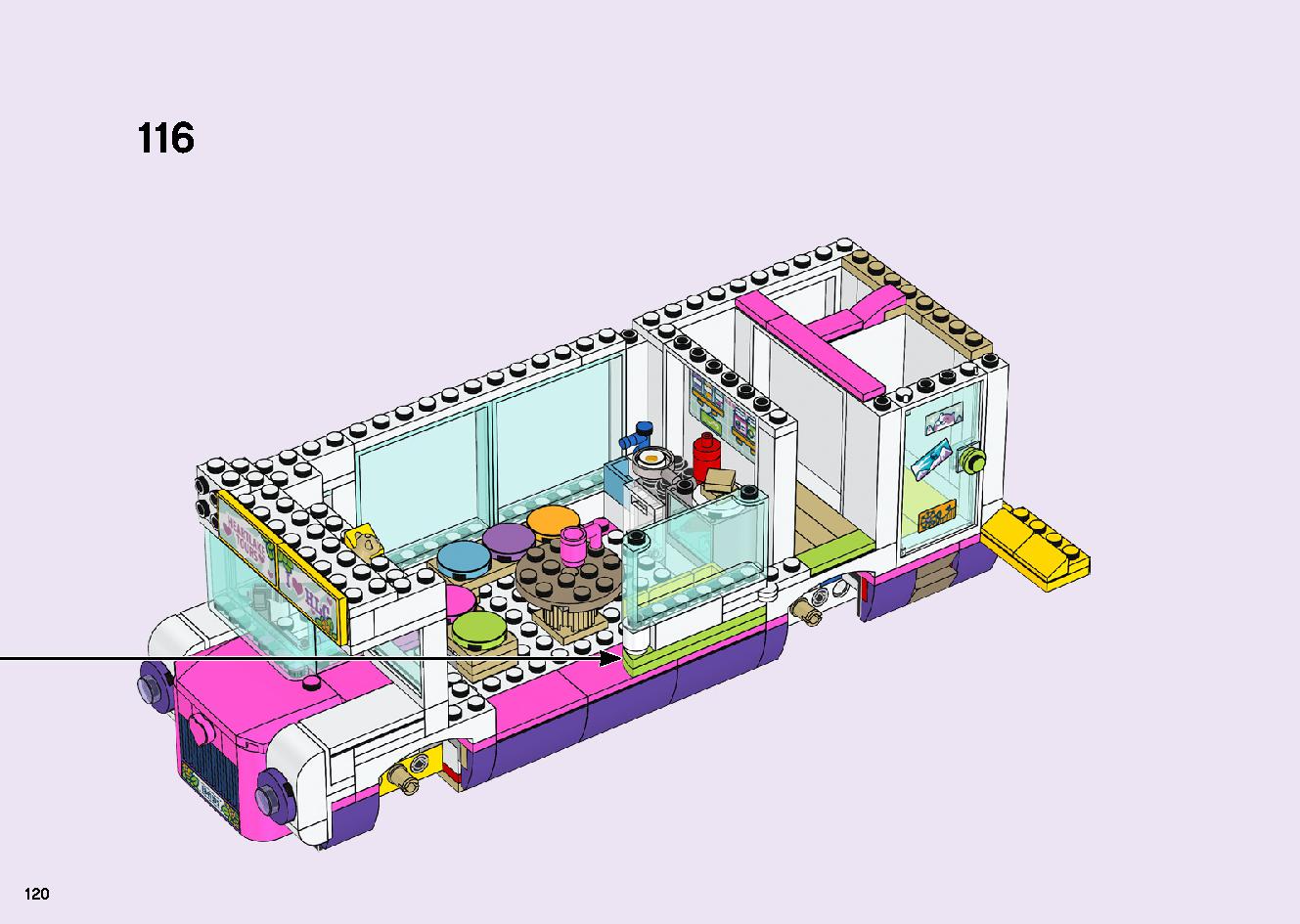 フレンズのうきうきハッピー・バス 41395 レゴの商品情報 レゴの説明書・組立方法 120 page
