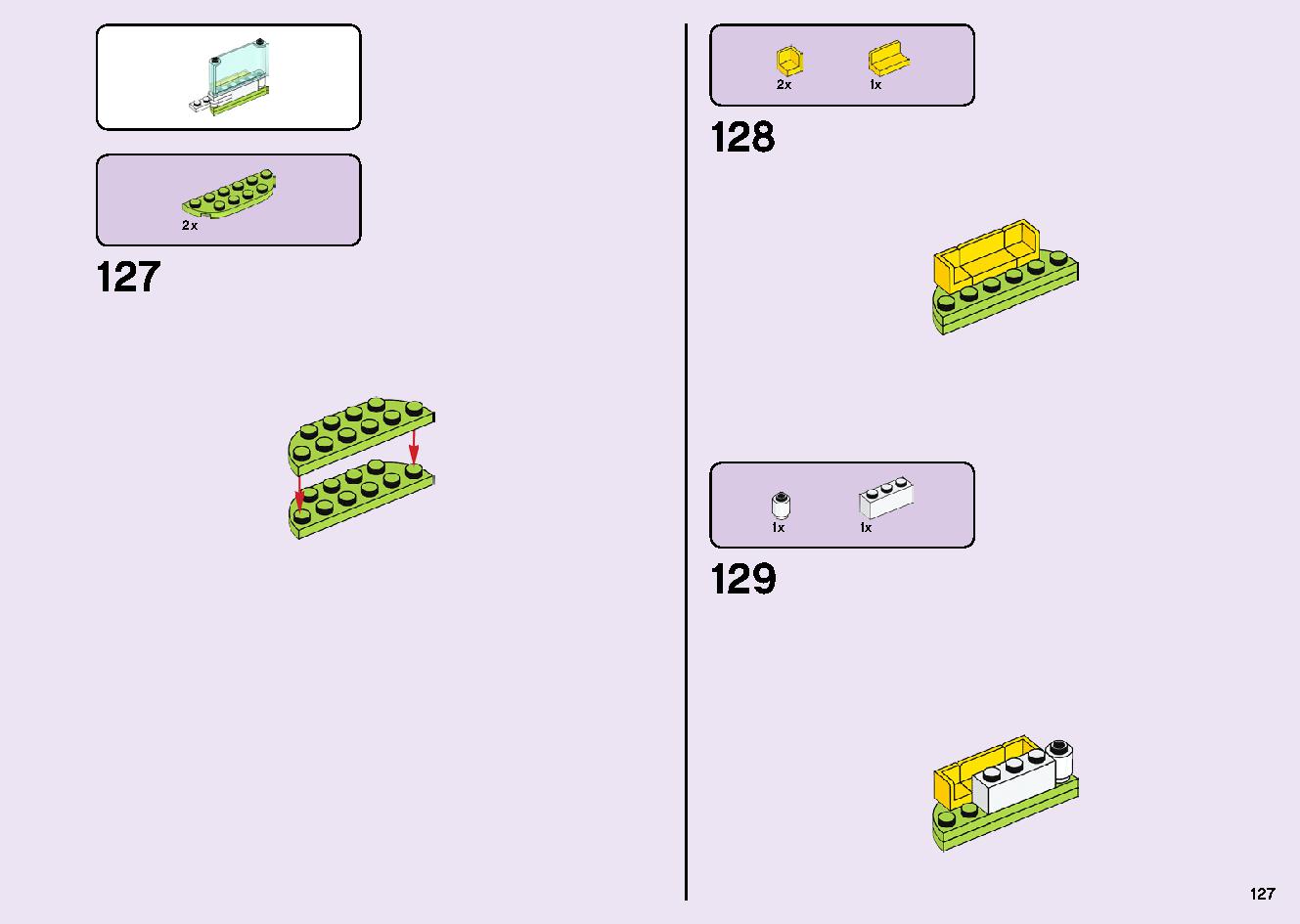 フレンズのうきうきハッピー・バス 41395 レゴの商品情報 レゴの説明書・組立方法 127 page