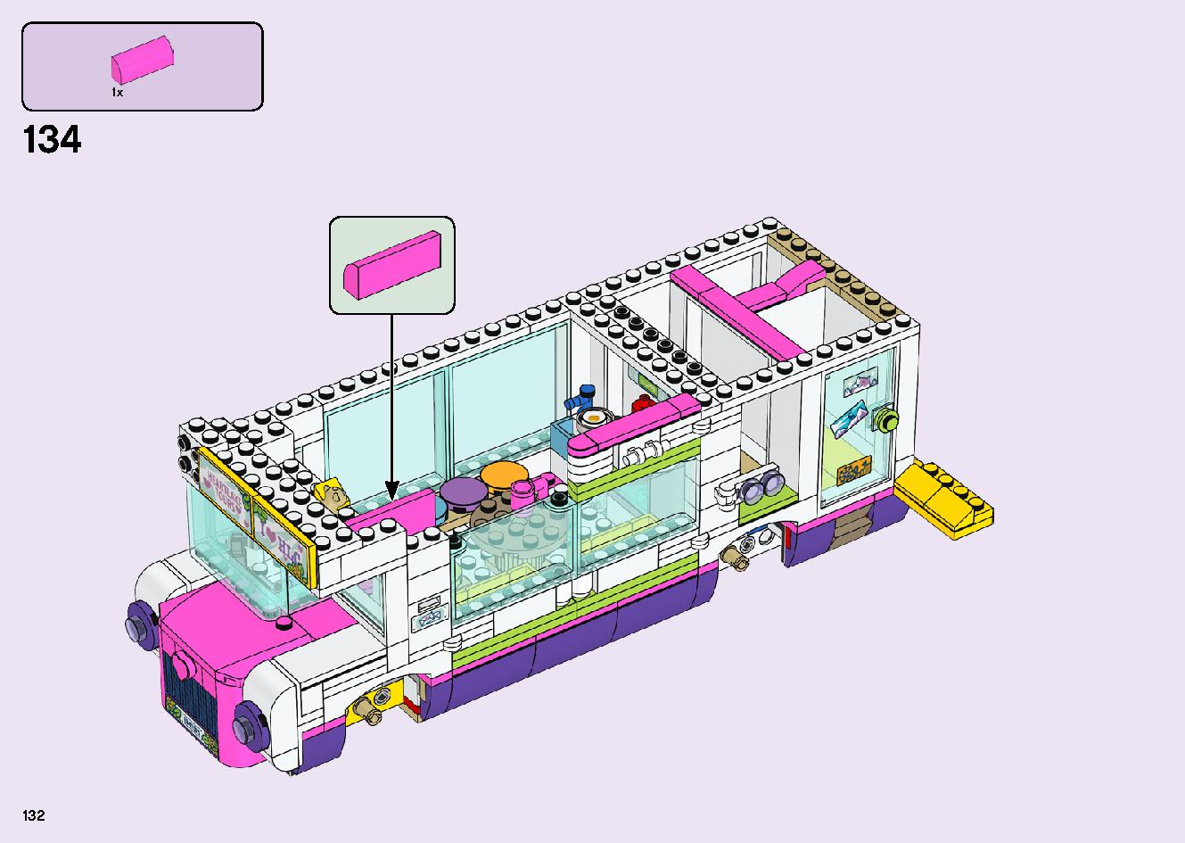 フレンズのうきうきハッピー・バス 41395 レゴの商品情報 レゴの説明書・組立方法 132 page