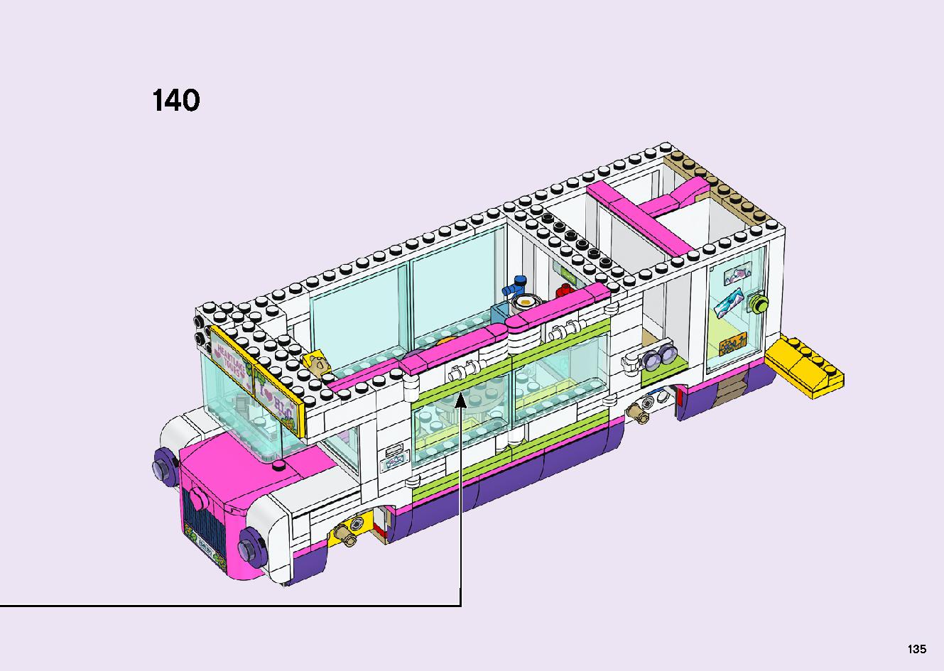 フレンズのうきうきハッピー・バス 41395 レゴの商品情報 レゴの説明書・組立方法 135 page
