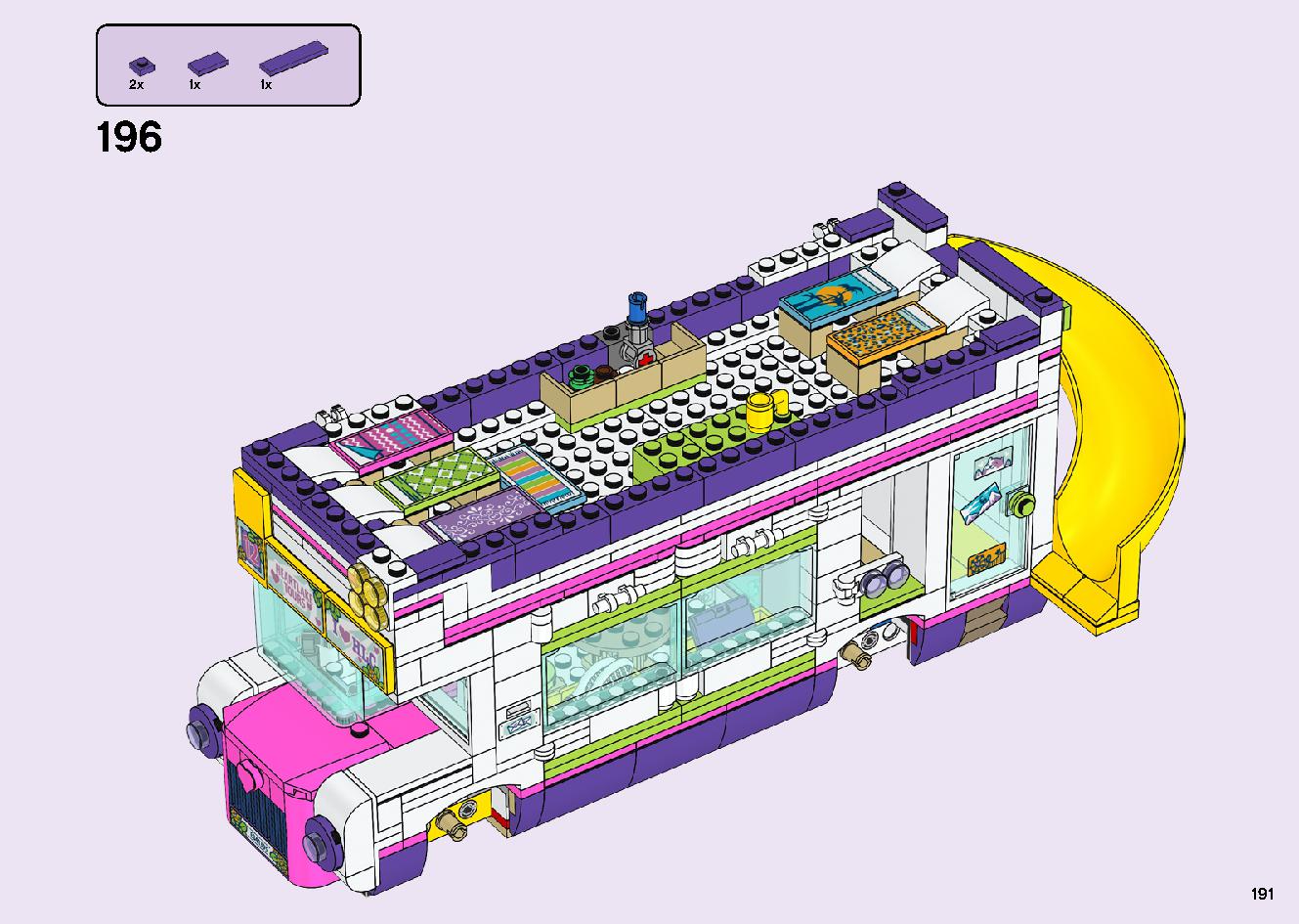 Friendship Bus 41395 LEGO information LEGO instructions 191 page