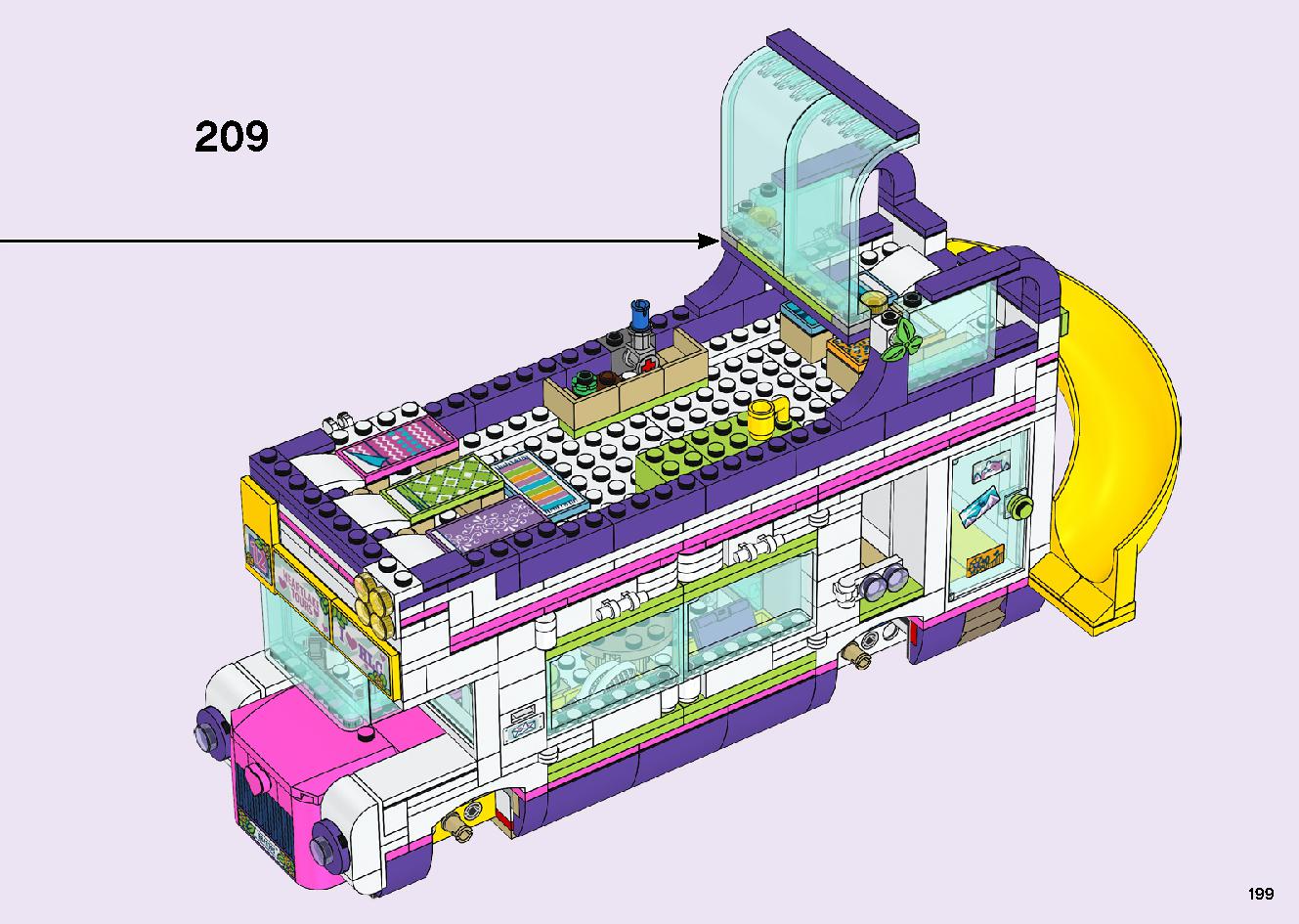 フレンズのうきうきハッピー・バス 41395 レゴの商品情報 レゴの説明書・組立方法 199 page