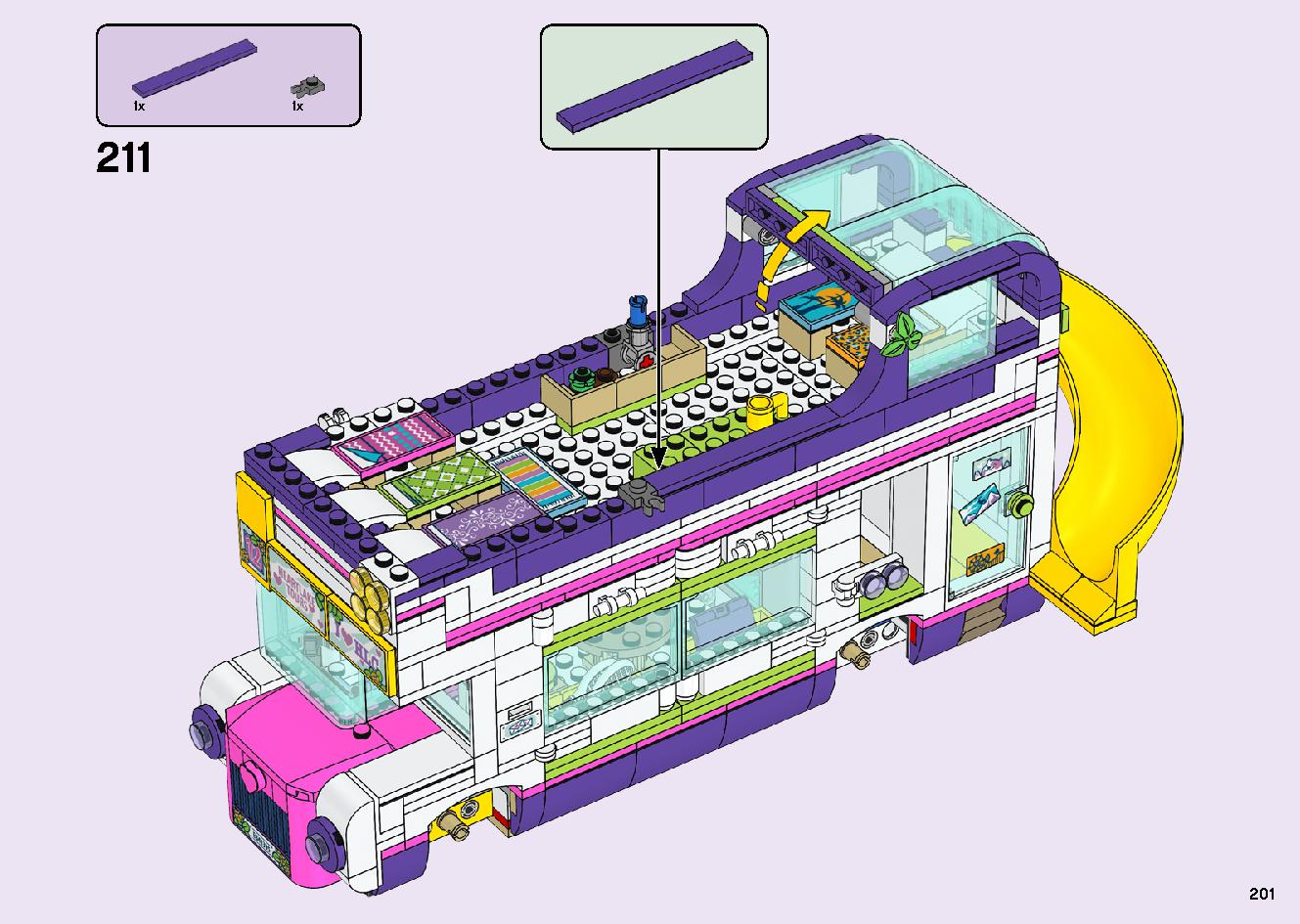 フレンズのうきうきハッピー・バス 41395 レゴの商品情報 レゴの説明書・組立方法 201 page