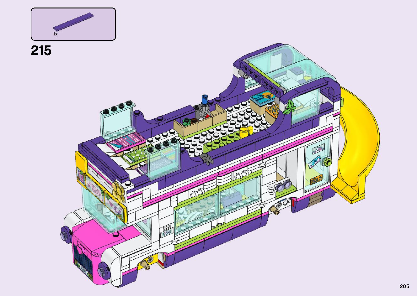 Friendship Bus 41395 LEGO information LEGO instructions 205 page