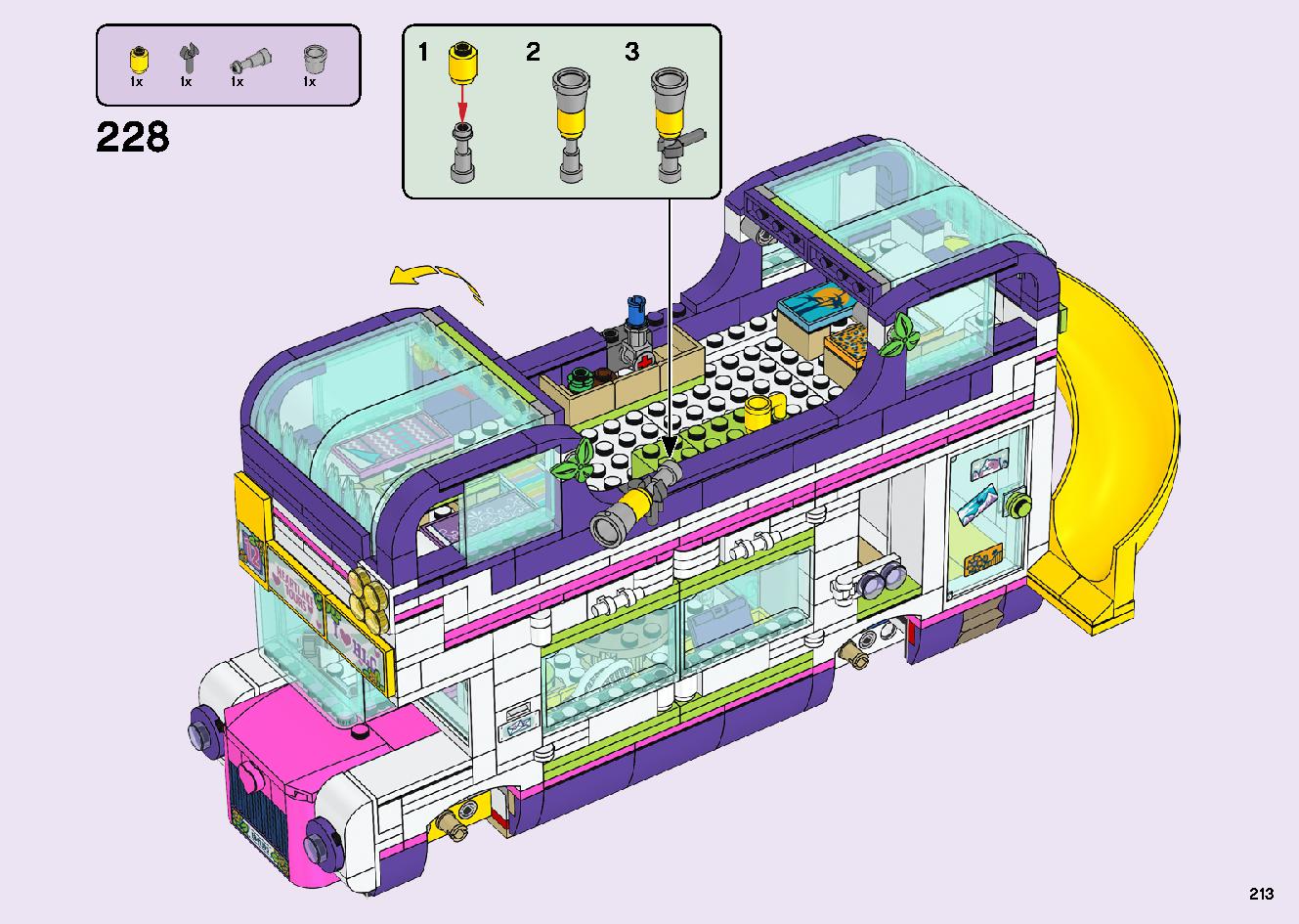 フレンズのうきうきハッピー・バス 41395 レゴの商品情報 レゴの説明書・組立方法 213 page