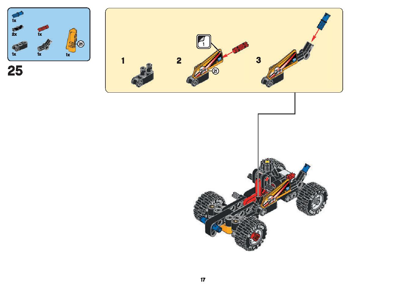 Buggy 42101 LEGO information LEGO instructions 17 page
