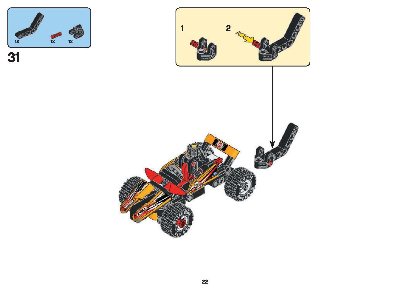 Buggy 42101 LEGO information LEGO instructions 22 page