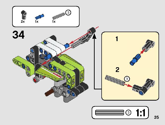 ミニ クラース ゼリオン 42102 レゴの商品情報 レゴの説明書・組立方法 35 page