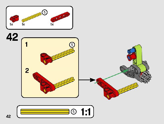 ミニ クラース ゼリオン 42102 レゴの商品情報 レゴの説明書・組立方法 42 page