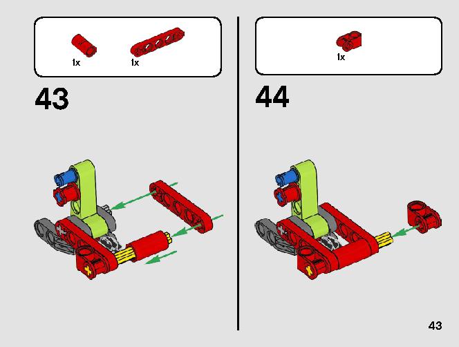 ミニ クラース ゼリオン 42102 レゴの商品情報 レゴの説明書・組立方法 43 page