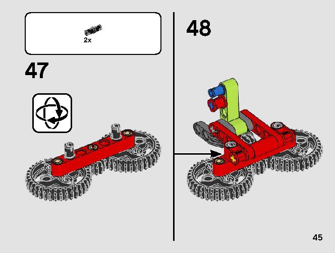 ミニ クラース ゼリオン 42102 レゴの商品情報 レゴの説明書・組立方法 45 page