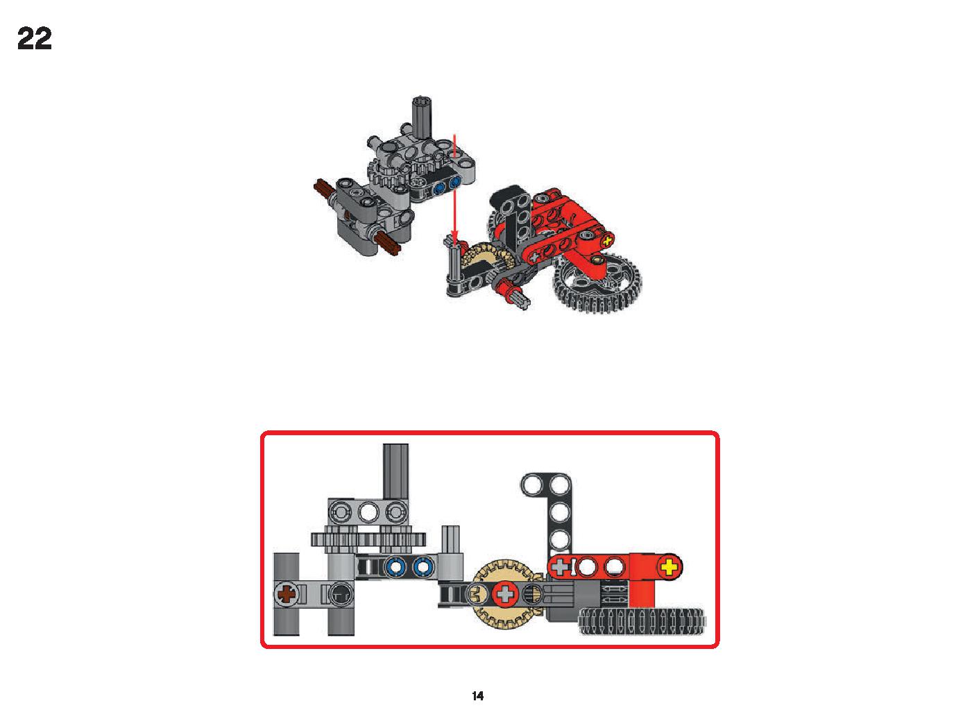 Mini CLAAS XERION 42102 LEGO information LEGO instructions 14 page
