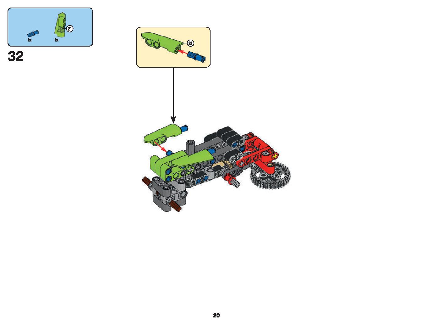 Mini CLAAS XERION 42102 LEGO information LEGO instructions 20 page