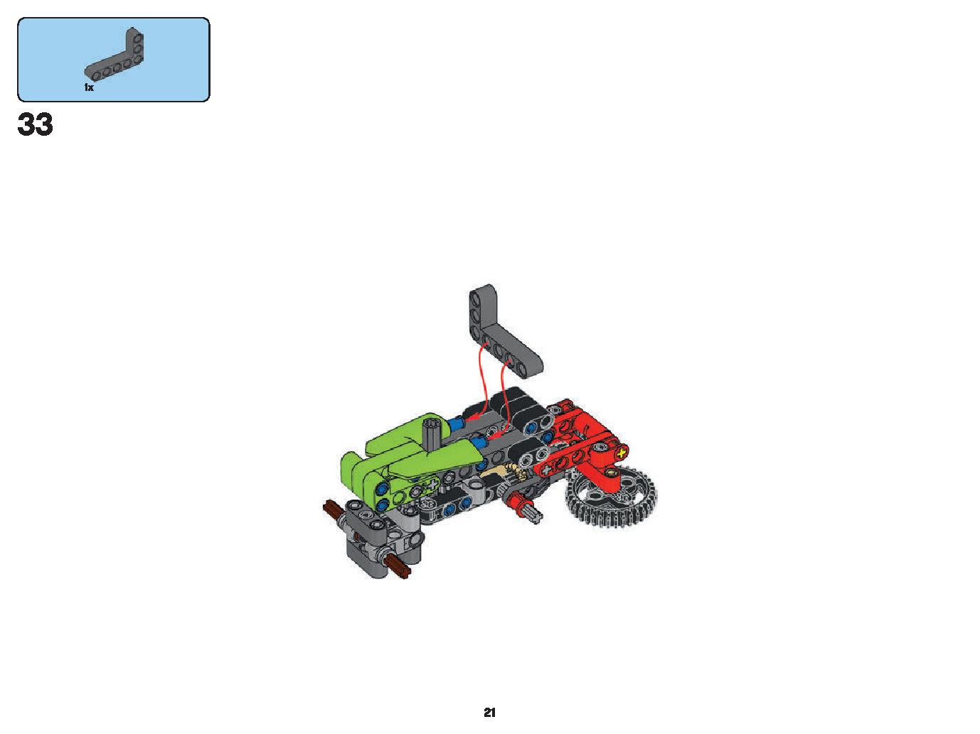 Mini CLAAS XERION 42102 LEGO information LEGO instructions 21 page