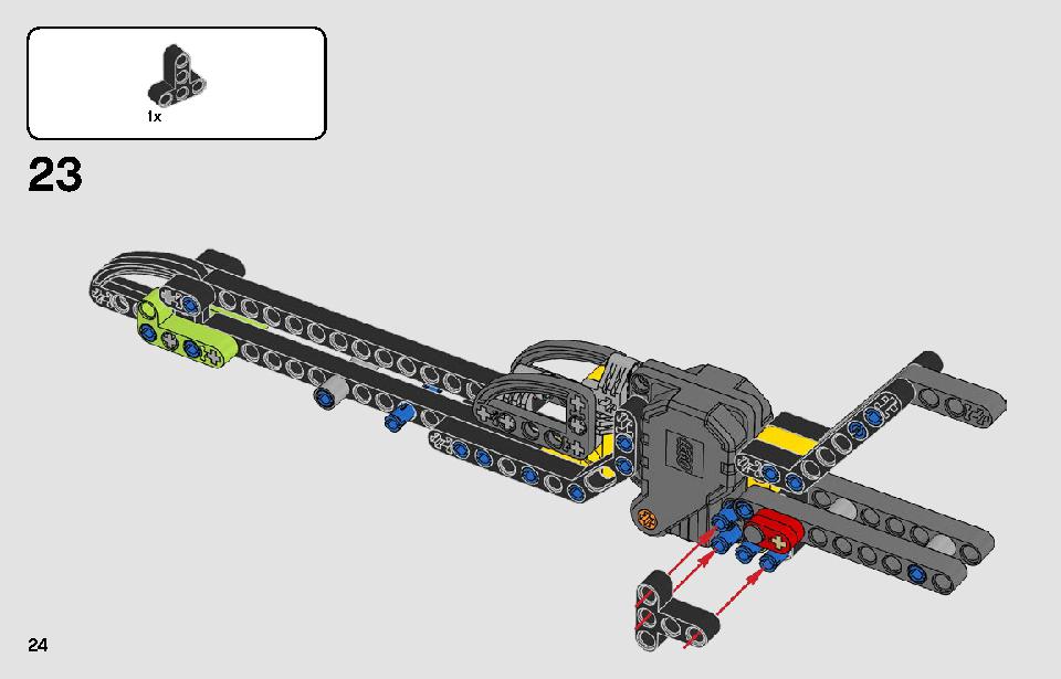 ドラッグスター 42103 レゴの商品情報 レゴの説明書・組立方法 24 page
