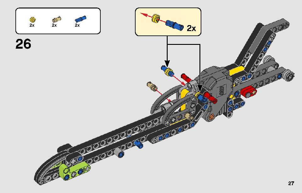 ドラッグスター 42103 レゴの商品情報 レゴの説明書・組立方法 27 page