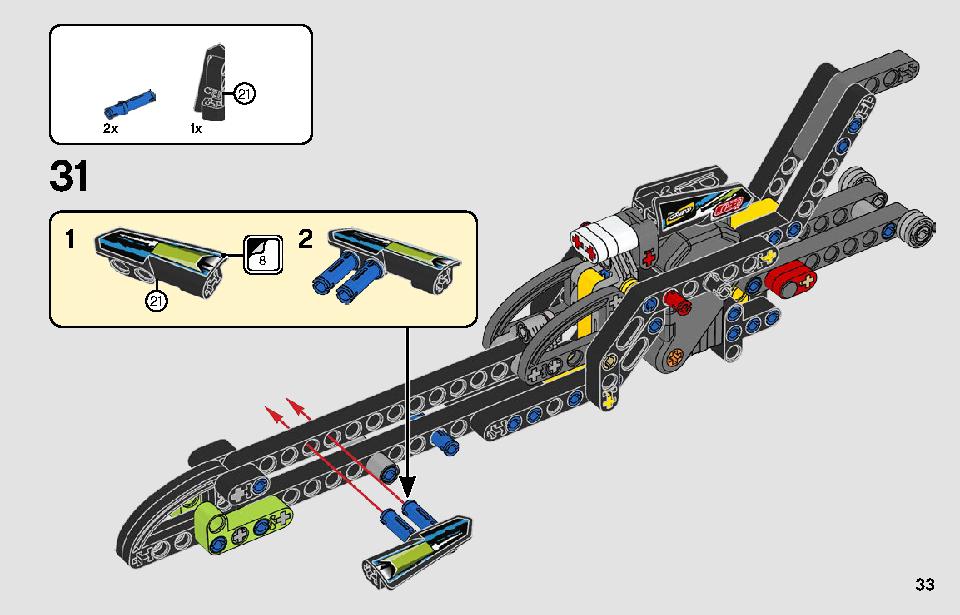 Dragster 42103 LEGO information LEGO instructions 33 page