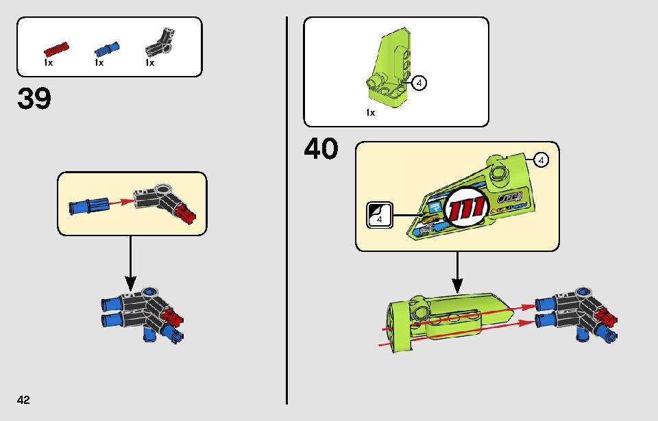 ドラッグスター 42103 レゴの商品情報 レゴの説明書・組立方法 42 page