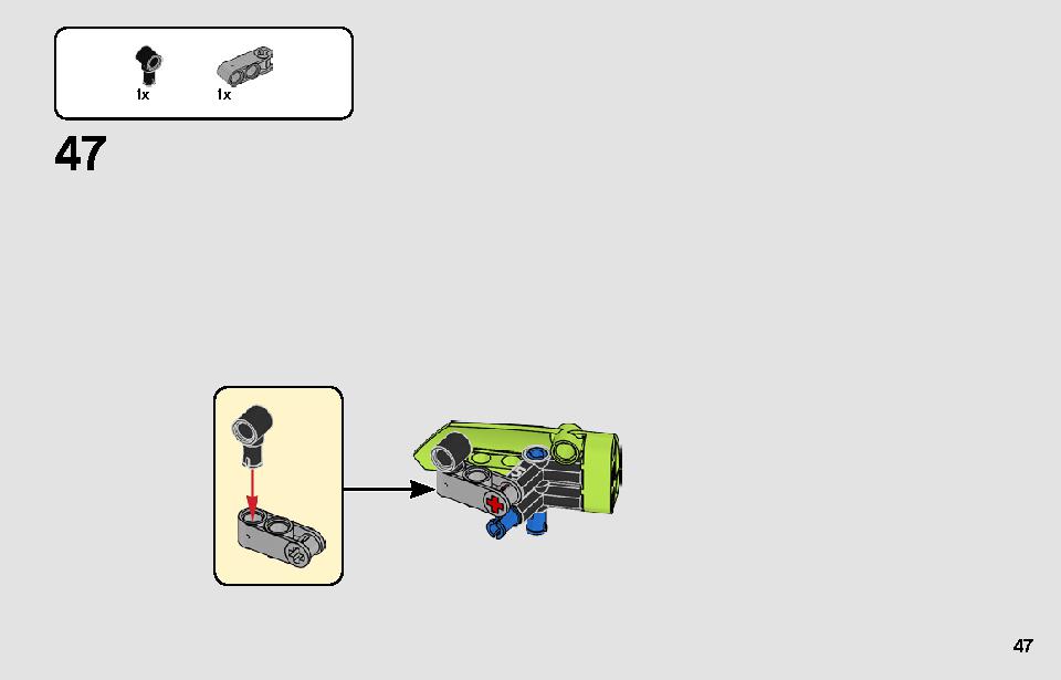 Dragster 42103 LEGO information LEGO instructions 47 page