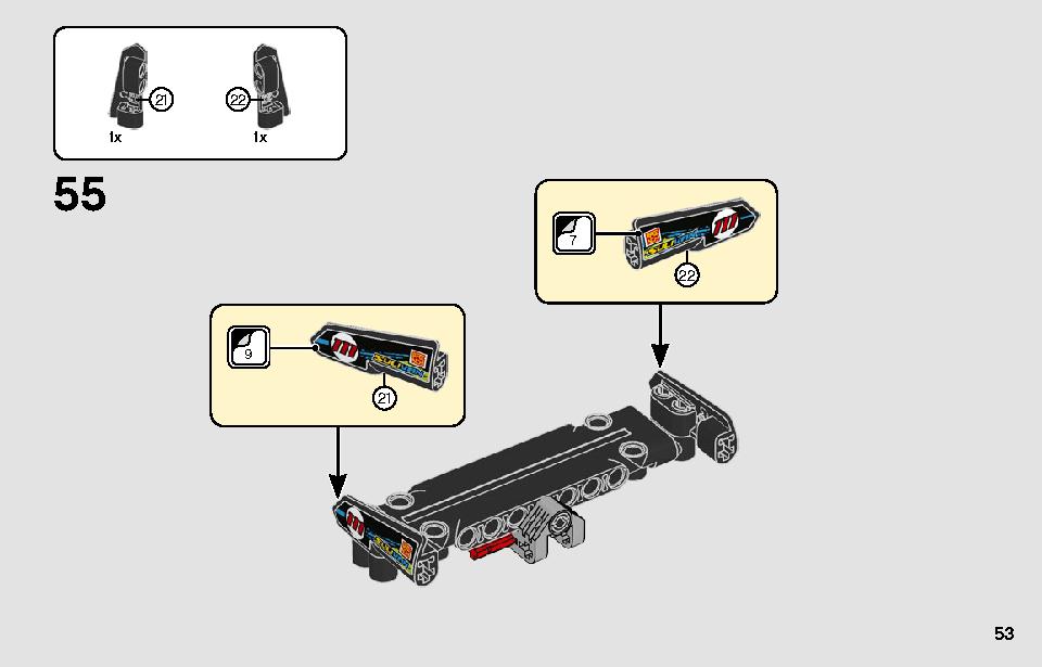 Dragster 42103 LEGO information LEGO instructions 53 page
