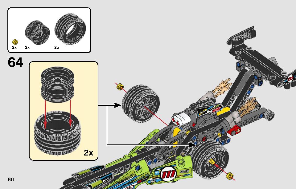 Dragster 42103 LEGO information LEGO instructions 60 page