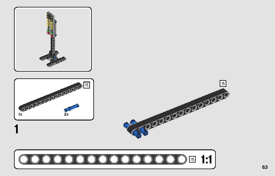 ドラッグスター 42103 レゴの商品情報 レゴの説明書・組立方法 63 page