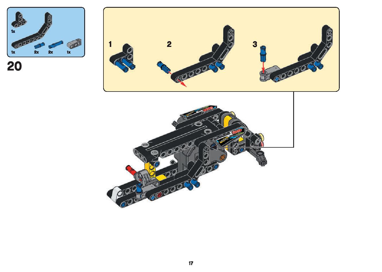 Dragster 42103 LEGO information LEGO instructions 17 page