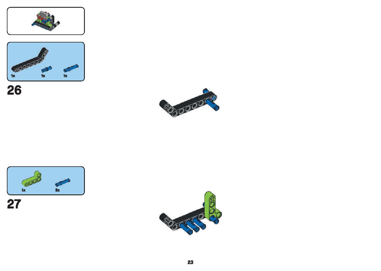 Dragster 42103 LEGO information LEGO instructions 23 page