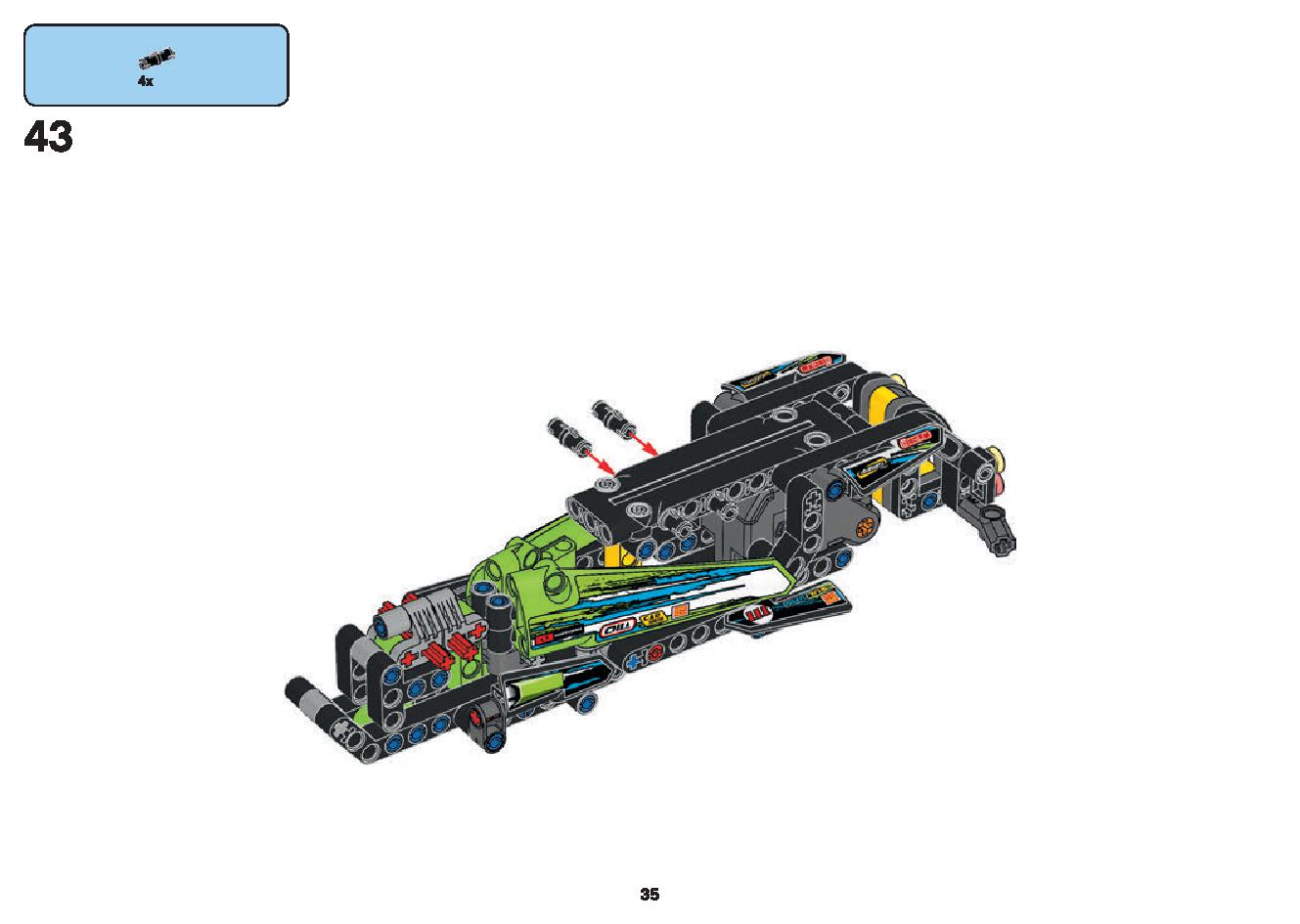 Dragster 42103 LEGO information LEGO instructions 35 page