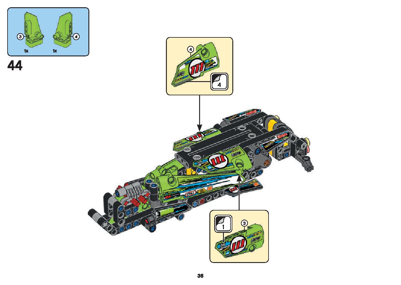 Dragster 42103 LEGO information LEGO instructions 36 page