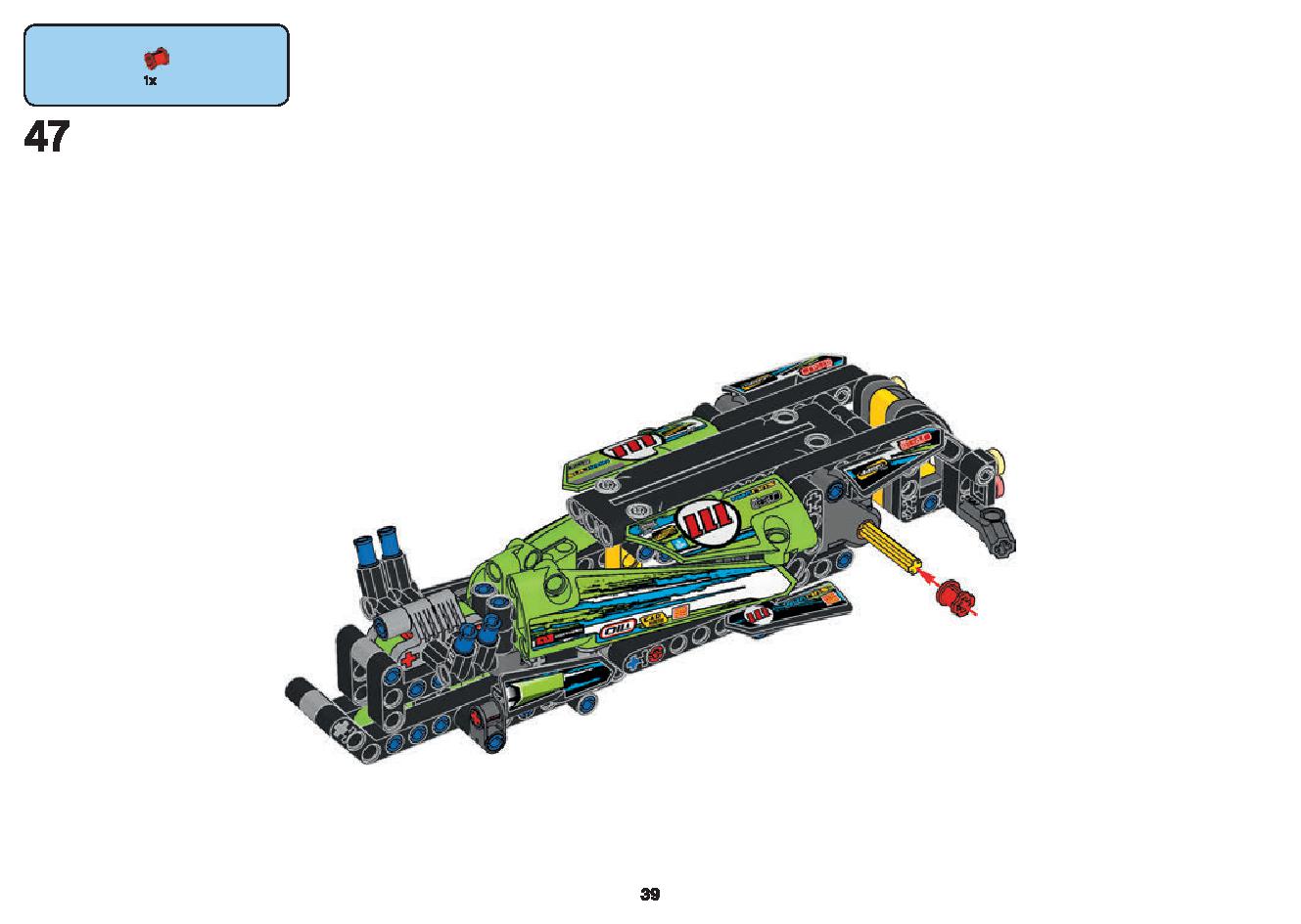 Dragster 42103 LEGO information LEGO instructions 39 page