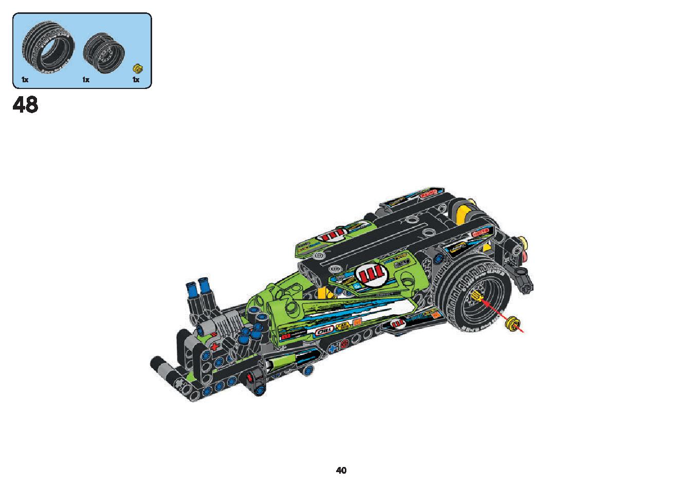 Dragster 42103 LEGO information LEGO instructions 40 page