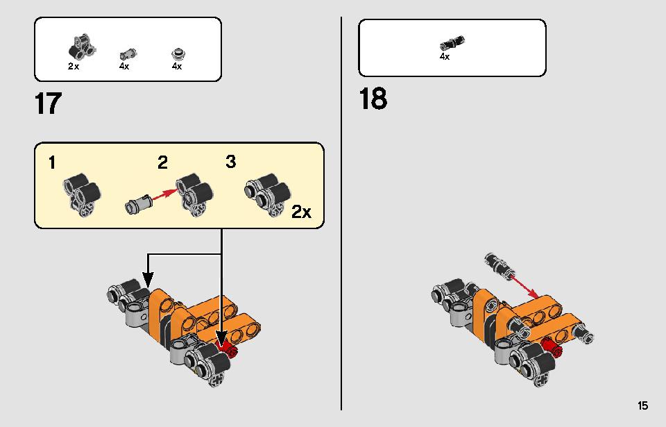 レーシングトラック 42104 レゴの商品情報 レゴの説明書・組立方法 15 page